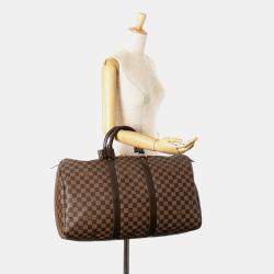 Louis Vuitton Brown Damier Ebene Keepall 50