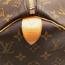 Pre Owned Louis Vuitton Brown Coated Canvas Monogram Keepall 45