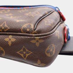 Pre Owned Louis Vuitton Kim Jones Brown Monogram Outdoor Bumbag