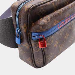 Pre Owned Louis Vuitton Kim Jones Brown Monogram Outdoor Bumbag