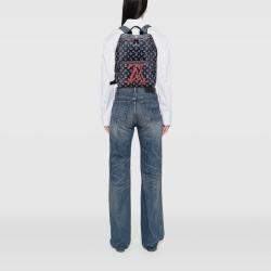 Pre Owned Louis Vuitton Navy Blue Monogram Upside Down Ink Apollo Backpack