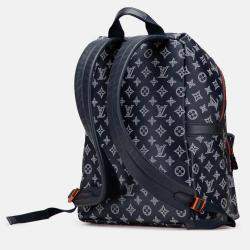 Pre Owned Louis Vuitton Navy Blue Monogram Upside Down Ink Apollo Backpack