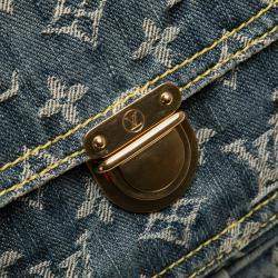 Pre Owned Louis Vuitton Monogram Blue Denim Bum Bag