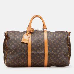 Pre Owned Louis Vuitton Monogram Keepall Bandouliere 50