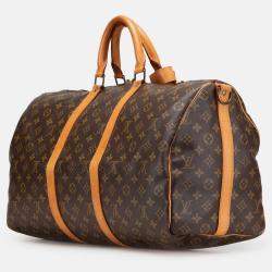 Pre Owned Louis Vuitton Monogram Keepall Bandouliere 50