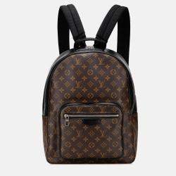 Pre Owned Louis Vuitton Brown Monogram Macassar Josh Backpack