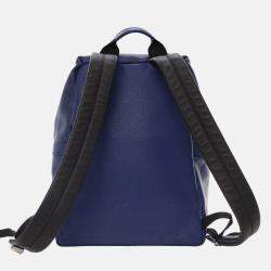 Pre Owned Louis Vuitton Blue Monogram Taigarama Discovery Backpack