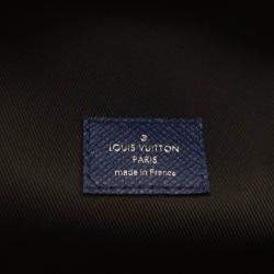 Pre Owned Louis Vuitton Blue Monogram Taigarama Discovery Backpack