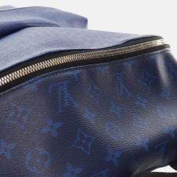 Pre Owned Louis Vuitton Blue Monogram Taigarama Discovery Backpack