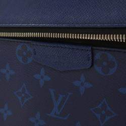 Pre Owned Louis Vuitton Blue Monogram Taigarama Discovery Backpack