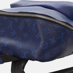 Pre Owned Louis Vuitton Blue Monogram Taigarama Discovery Backpack