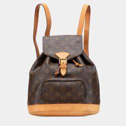 Pre Owned Louis Vuitton Brown Monogram Montsouris PM Backpack