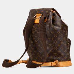Pre Owned Louis Vuitton Brown Monogram Montsouris GM Backpack