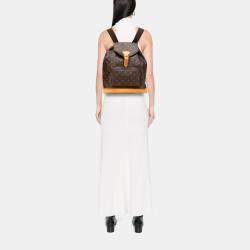 Pre Owned Louis Vuitton Brown Monogram Montsouris GM Backpack