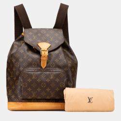 Pre Owned Louis Vuitton Brown Monogram Montsouris GM Backpack