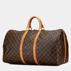Pre Owned Louis Vuitton Monogram Keepall Bandouliere 55