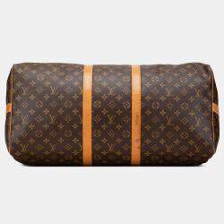 Pre Owned Louis Vuitton Monogram Keepall Bandouliere 55