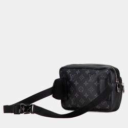 مملوكة مسبقًا حقيبة خصر لويس فويتون سوداء بشعار التايجاراما الخارجية