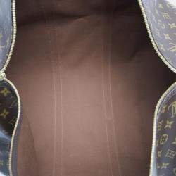 Pre Owned Louis Vuitton Brown Monogram Keepall Bandouliere 55