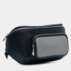 Pre Owned Louis Vuitton Blue Epi Damier Graphite Bumbag