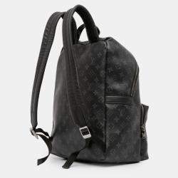 Pre Owned Louis Vuitton Black Monogram Eclipse Discovery Backpack