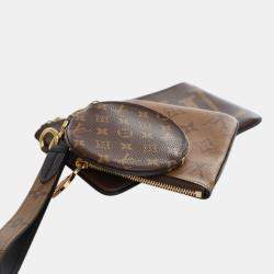 Pre Owned Louis Vuitton Monogram Reverse Giant Trio Pouch