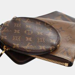 Pre Owned Louis Vuitton Monogram Reverse Giant Trio Pouch