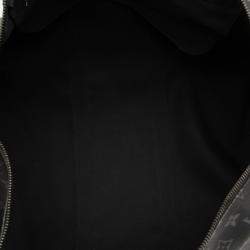 Pre Owned Louis Vuitton Black Monogram Eclipse Keepall Bandouliere 55