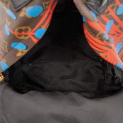 Pre Owned Louis Vuitton Palm Springs Monogram Jungle Dots PM Multicolor Monogram Canvas Backpack