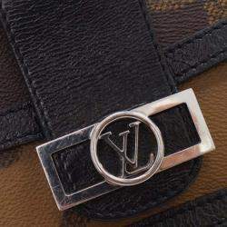 Pre Owned Louis Vuitton Brown Monogram Giant Reverse Dauphine