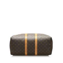 Pre Owned Louis Vuitton Brown Monogram Canvas Keepall 45 Bag