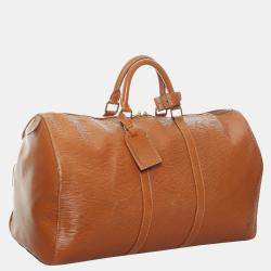 Pre Owned Louis Vuitton Brown Epi Keepall 50