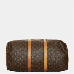 Pre Owned Louis Vuitton Brown Monogram Keepall 50