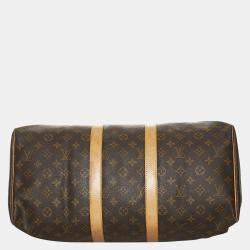 Pre Owned Louis Vuitton Brown Monogram Keepall 45