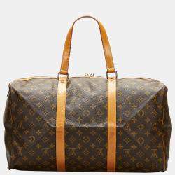 Pre Owned Louis Vuitton Brown Monogram Sac Souple 45