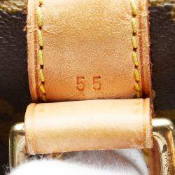 Pre Owned Louis Vuitton Brown Monogram Keepall Bandouliere 55