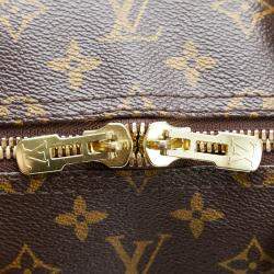 Pre Owned Louis Vuitton Brown Monogram Keepall Bandouliere 55
