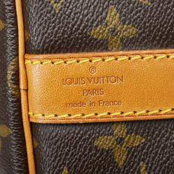 Pre Owned Louis Vuitton Brown Monogram Keepall Bandouliere 45