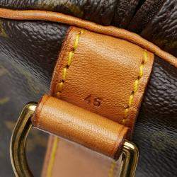 Pre Owned Louis Vuitton Brown Monogram Keepall Bandouliere 45