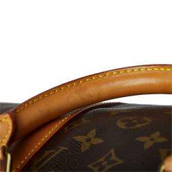 Pre Owned Louis Vuitton Brown Monogram Keepall Bandouliere 45