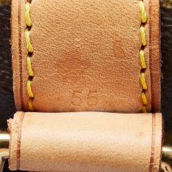 Pre Owned Louis Vuitton Brown Monogram Keepall Bandouliere 55