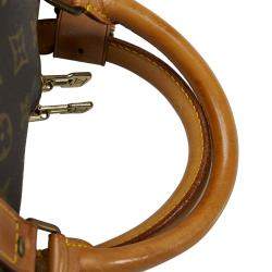 Pre Owned Louis Vuitton Brown Monogram Keepall Bandouliere 60