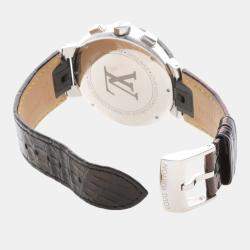 Pre Owned Louis Vuitton Tambour Q8D10 Quartz Stainless Steel Men's Wristwatch 39 mm