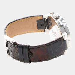 Pre Owned Louis Vuitton Tambour Q8D10 Quartz Stainless Steel Men's Wristwatch 39 mm