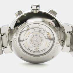 Pre Owned Louis Vuitton Tambour Q1021 Automatic Brown Stainless Steel Women's Wristwatch 43.5 mm
