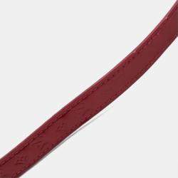 Pre Owned Louis Vuitton Tambour Q121Z Quartz Red Stainless Steel Women's Wristwatch 28 mm