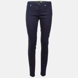 Pre Owned بنطلون جينز لوف موسكينو دِنيم أزرق نحيف القَصّة مقاس متوسط - وسط: 29 بوصة