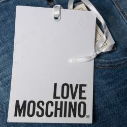 Pre Owned Love Moschino Blue Light Wash Denim Straight Leg  Jeans M Waist 28"