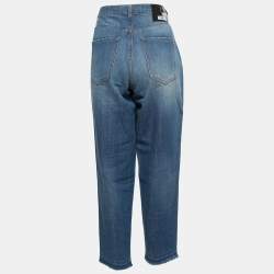 Pre Owned Love Moschino Blue Light Wash Denim Straight Leg  Jeans M Waist 28"