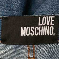 Pre Owned Love Moschino Blue Light Wash Denim Straight Leg  Jeans M Waist 28"
